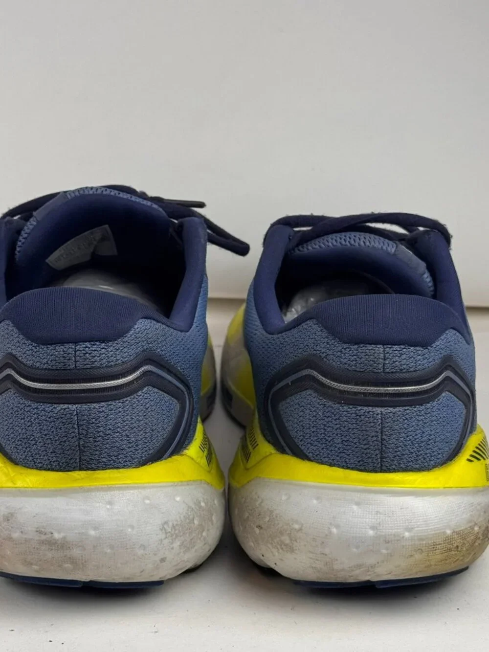 Brooks Glycerin GTS 21 Men's Running Shoes Blue Yellow Size 10 Medium Damage